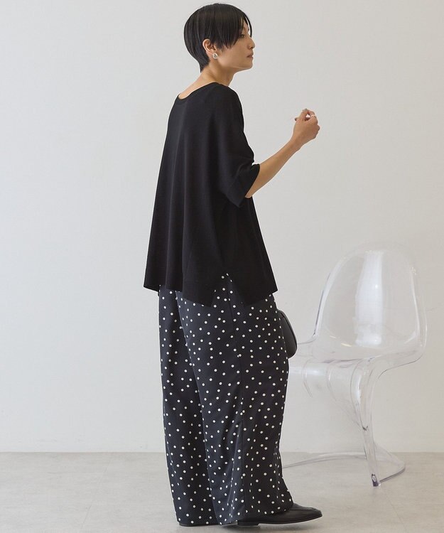 AMERICAN HOLIC 【前後2WAY】ポンチョニット Black