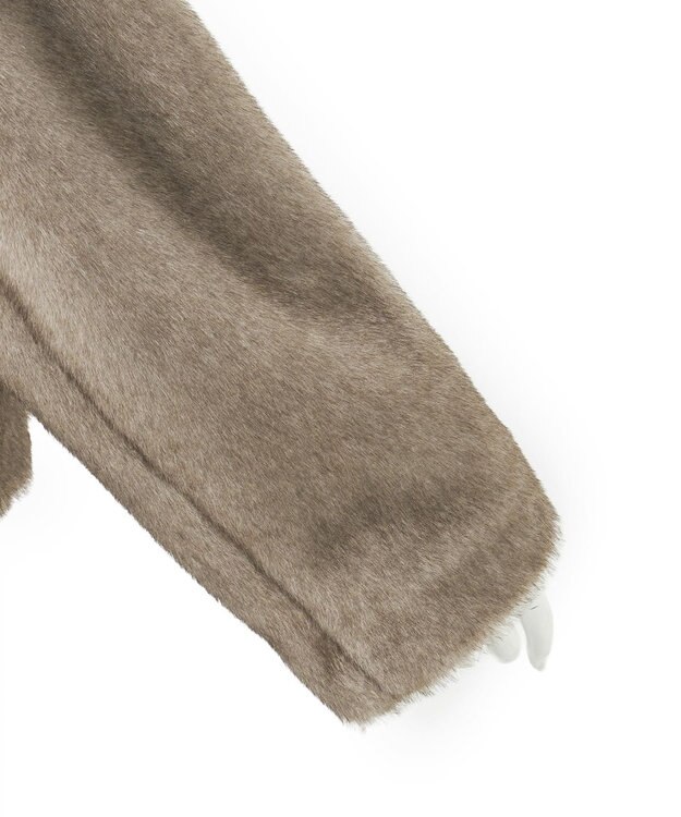 23区 L 【GOLD LABEL】ECOPEL フォギーカラー ファーブルゾン ライトグレー系