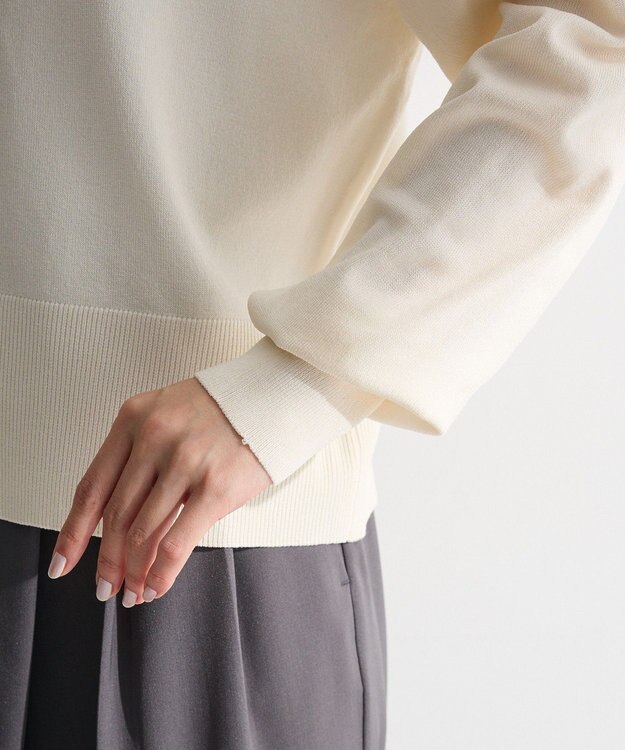 Green Parks 金釦コンパクトニットカーディガン White