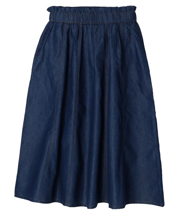 Green Parks Ｉ　デニムハギロングスカート Dark Indigo
