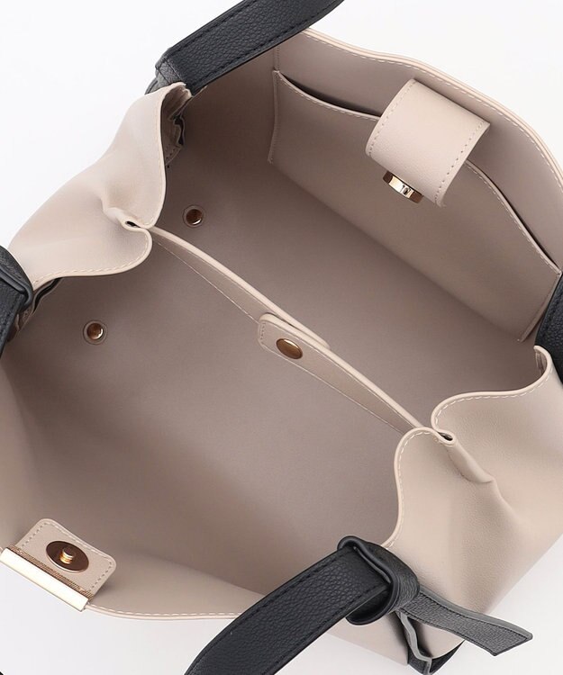 組曲 ノットデザイン トートバッグ ライトグレー系