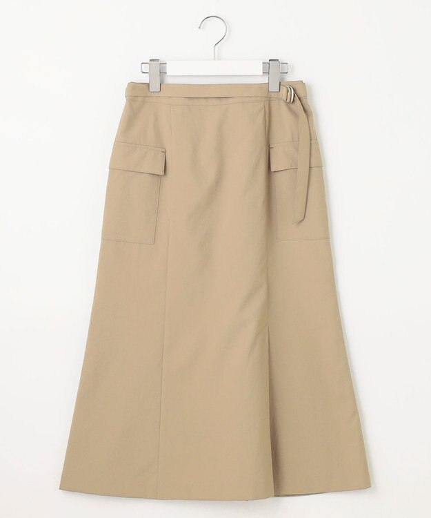 J.PRESS LADIES S 【洗える・イージーケア】ソフトタイプライター マーメイド スカート ベージュ系