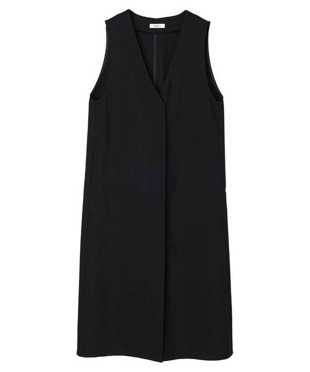 earth music&ecology フロントジップジャンスカ Black