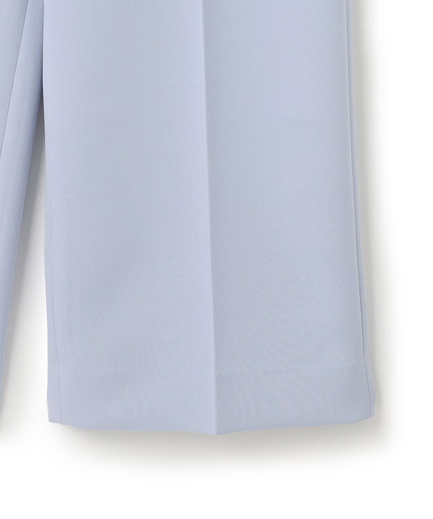 ICB 【洗える】トリプルクロスツイル ワイドパンツ スカイブルー系