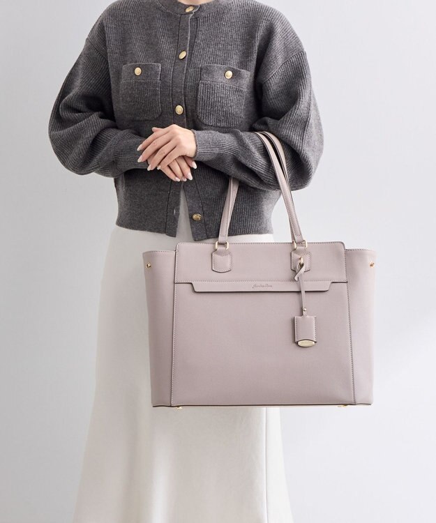 ACE BAGS & LUGGAGE Jewelna Rose リモハピ トートバッグ B4サイズ 15.6インチPC収納 10771 通勤 仕事 PCケース付 ジュエルナローズ ビジネスバッグ モーヴ