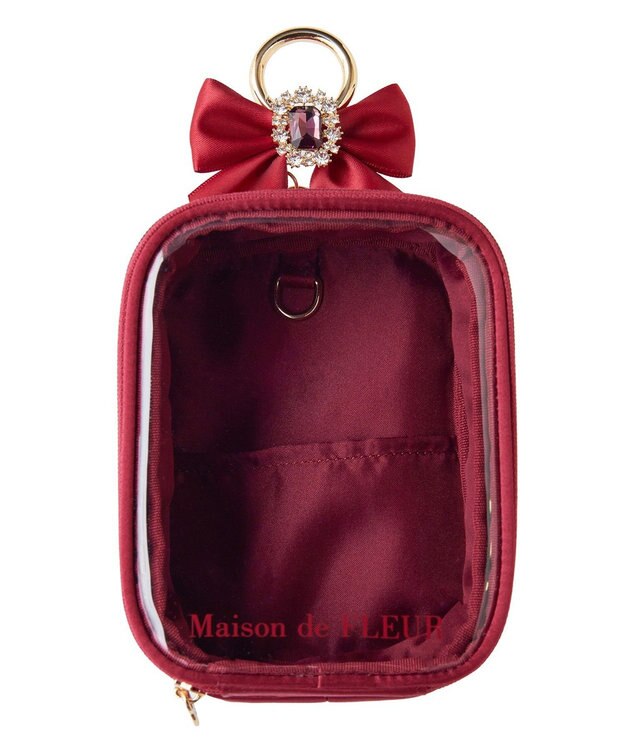 Maison de FLEUR EC限定クリアポーチS Red