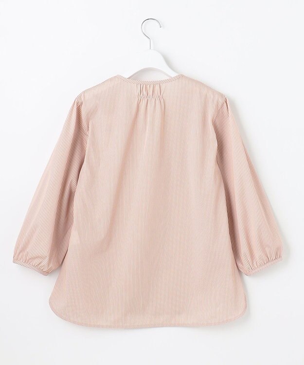 J.PRESS LADIES 【WEB限定カラーあり・洗える・イージーケア】 アーネストストライプ スリットネック カットソー ピンク系1