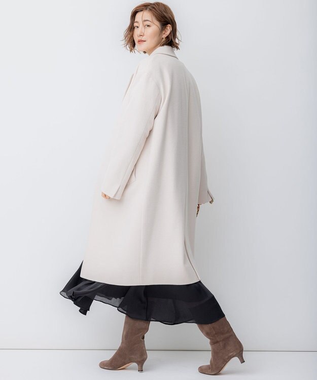 23区 【滝沢眞規子さん着用】ウールカシミヤビーバー チェスター コート ベージュ系