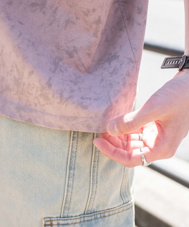 WEGO スノーパターングラフィックT（SS） ピンク