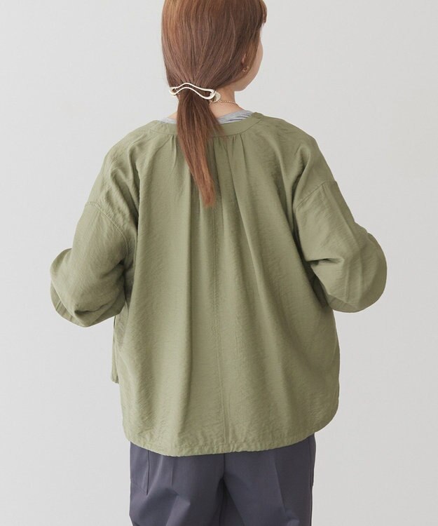 AMERICAN HOLIC ＶネックＺＩＰブルゾン Olive