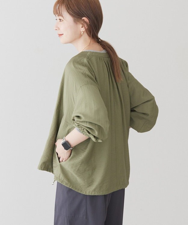 AMERICAN HOLIC ＶネックＺＩＰブルゾン Olive
