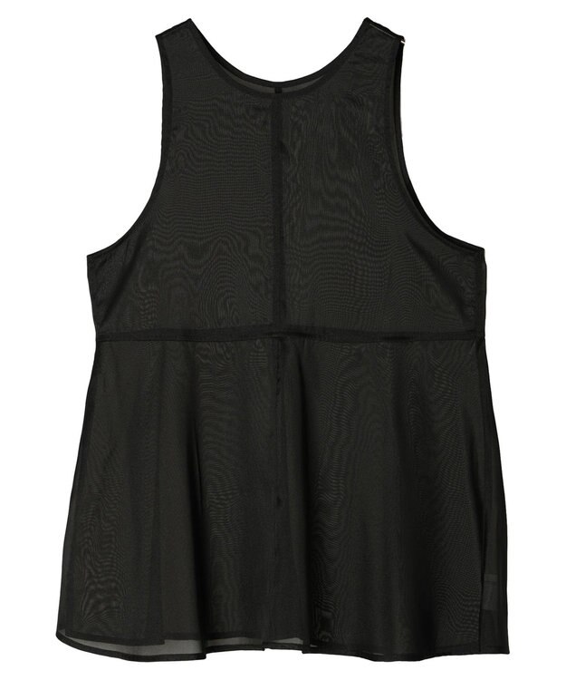 Green Parks ・ＥＬＥＮＣＡＲＥ　ＤＵＥオーガンジーノースリチュニック Black