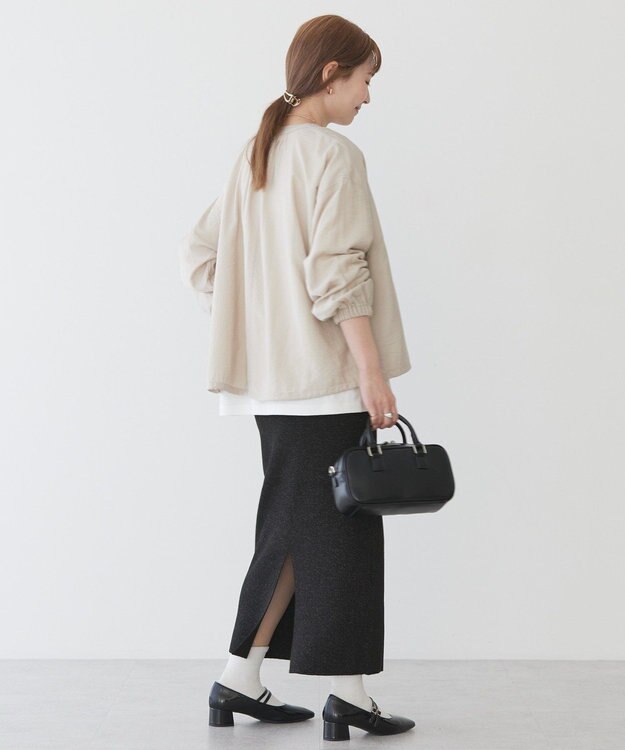 AMERICAN HOLIC ＶネックＺＩＰブルゾン Light Beige