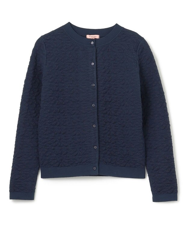 TOCCA 【洗える】FLUFF FLOWERS カーディガン ネイビー系