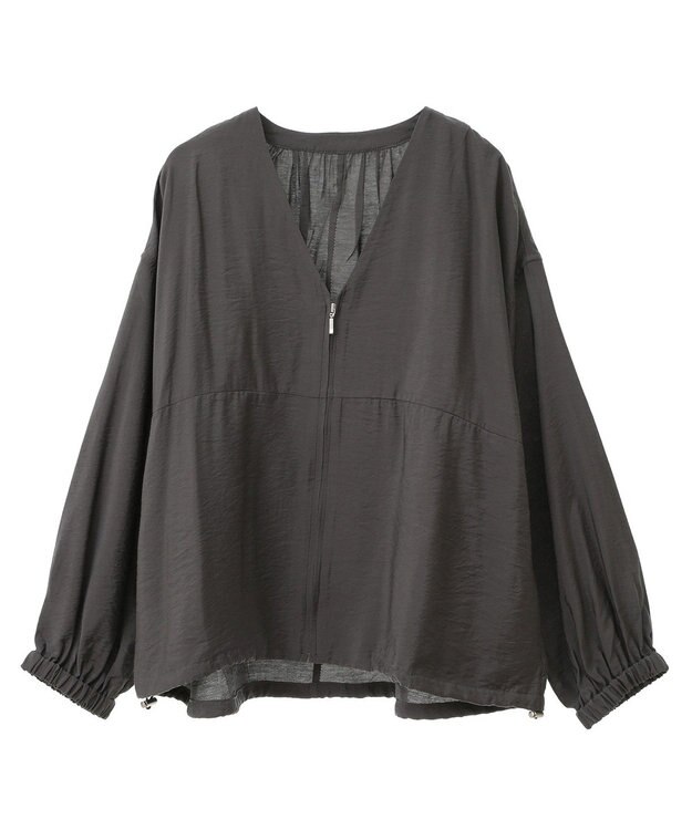 AMERICAN HOLIC ＶネックＺＩＰブルゾン Charcoal Gray