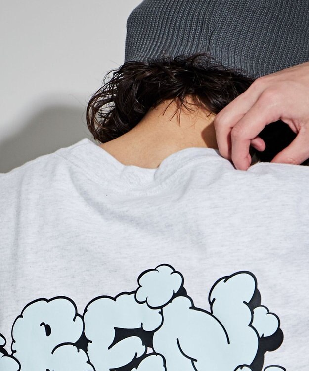 WEGO 【ユニセックス着用ITEM/綿100％/SMLサイズ】別注ベンデイビスプランプロゴT オートミール