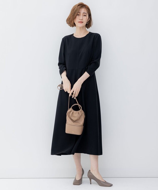 23区 ORSETTO CAVOLO レザー ハンドバッグ ベージュ系