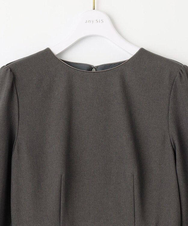 ANY SIS S 【低身長企画】レディフレア ワンピース チャコール