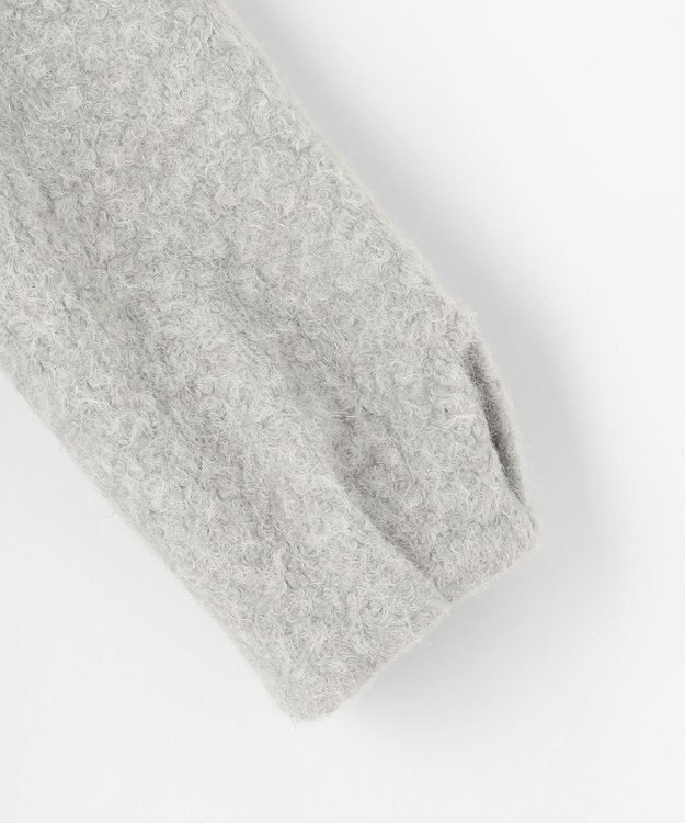 ANY SIS L 【2WAY】ブークレーシャギーラメ アウター ライトグレー