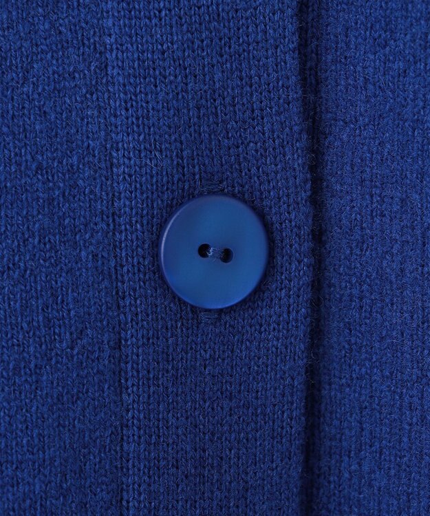 ICB 【洗える】ソフトカシミヤミックス Vネックニットカーディガン ロイヤルブルー系