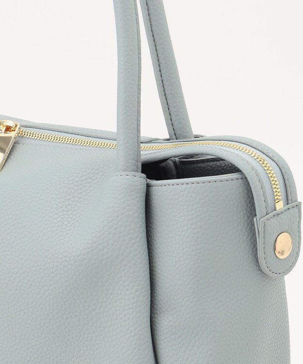 LA BAGAGERIE ブリッジトートバッグ Mサイズ ライトブルー