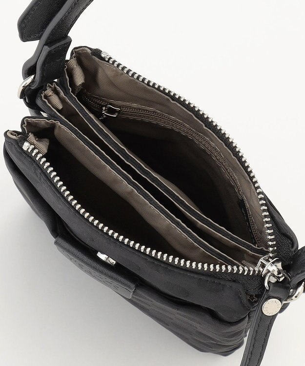 Y'SACCS ドットジャカード　ミニポシェット ブラック