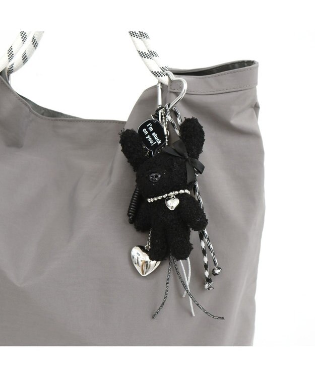 UNBILLION カシュカシュ cachecache / クマハートカラビナチャーム ブラック