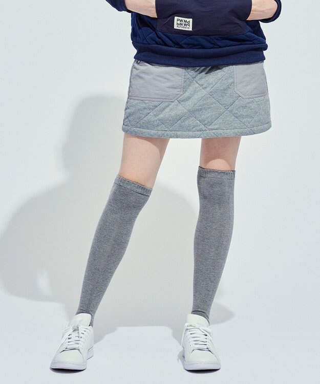 PW CIRCULUS 【裏地付き/防寒】【WOMEN】キルティングスカート グレー系