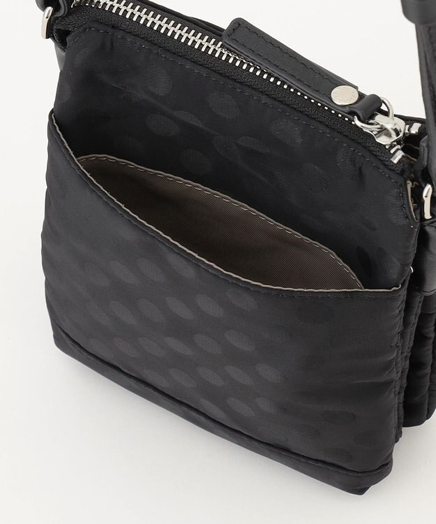 Y'SACCS ドットジャカード　ミニポシェット ブラック