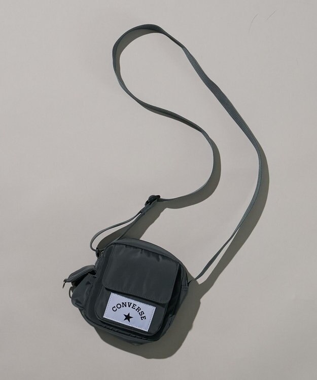 WEGO 【CONVERSE/ユニセックス着用ITEM】別注CONVERSEミニショルダーバッグ グレー