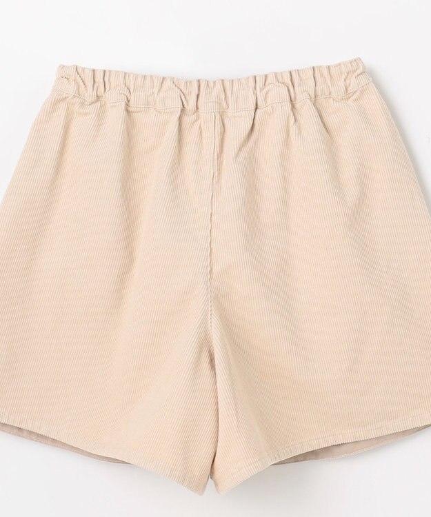 ANY KIDS ネコ刺繍 コーデュロイ ショートパンツ ベージュ
