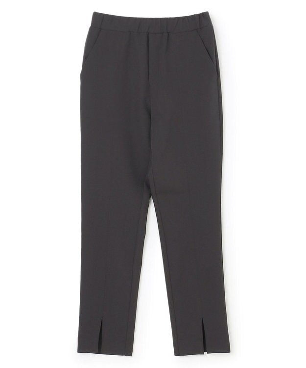 UNFILO L フロントスリットパンツ ブラック