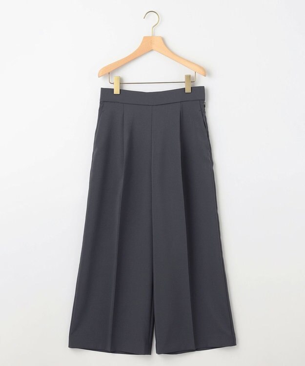 組曲 L 【ストレッチ・イージーケア】オシャクロス ガウチョパンツ 【WEB限定】ミディアムグレー系9