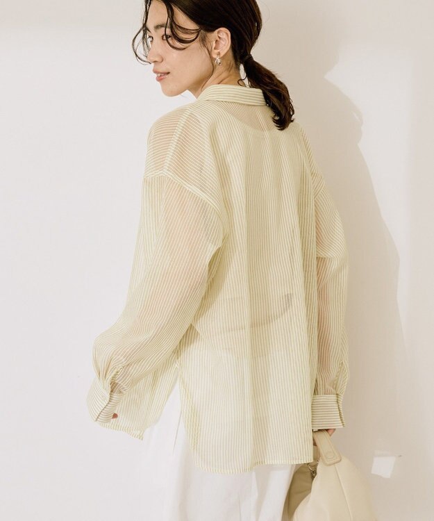 AMERICAN HOLIC メッシュ長袖シャツ【WEB限定カラー有り】 Pistachio