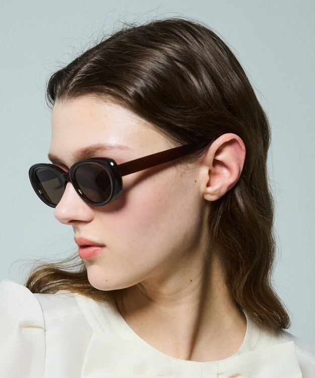 TOCCA 【UVカット・ドレス生地製のソフトケース付き】 BIT CHIC SUNGLASSES カラーレンズサングラス ブラウン系