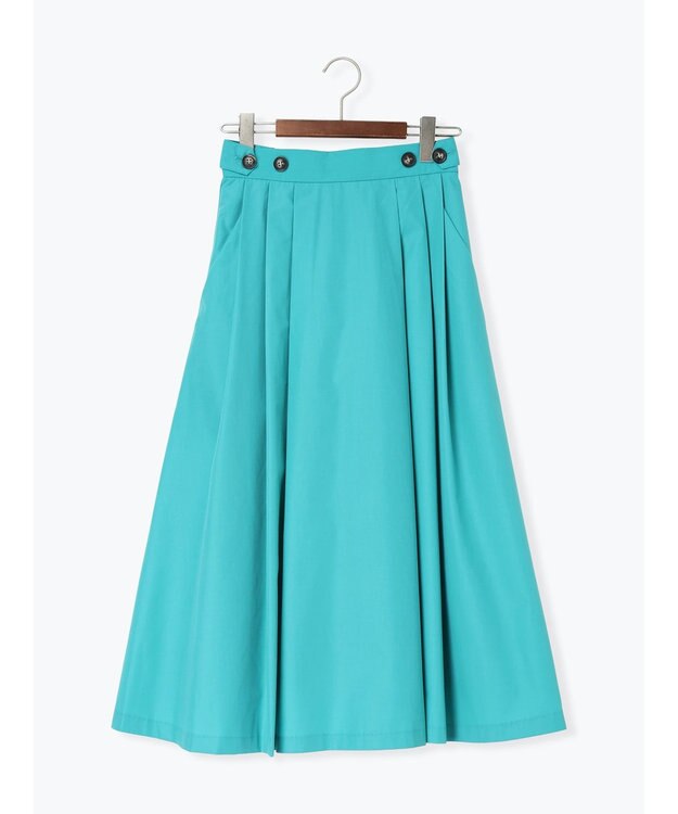 Te chichi タイプライタータックフレアスカート グリーン