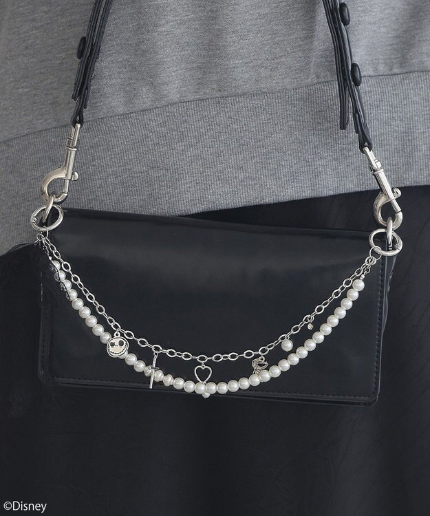 earth music&ecology ナイトメア／レースリボン付きチャーム Silver