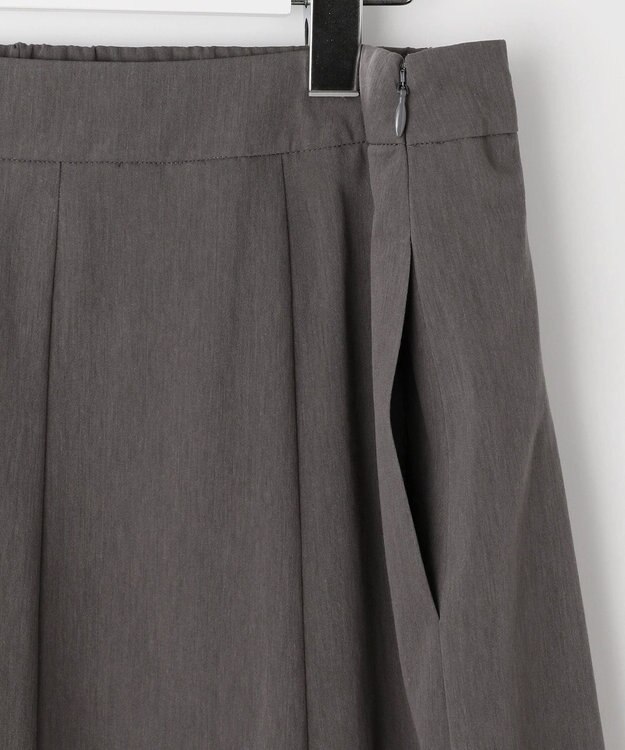 J.PRESS LADIES L 【洗える】シアートリコット フレアー スカート グレー系