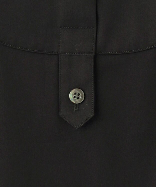 23区 【23区 lab.】ハイカウントコットン マキシ丈 シャツ ワンピース ブラック系