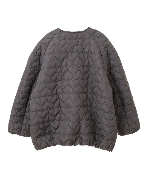 Green Parks ・ｓｗｉｎｇ　ｂｙ　ハートキルトコクーンブルゾン Charcoal Gray