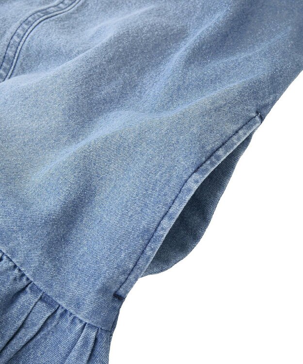 Green Parks ・ＳＵＧＡＲ　ＳＰＯＯＮ　Ｗ－ＺＩＰデニムミニワンピ Indigo