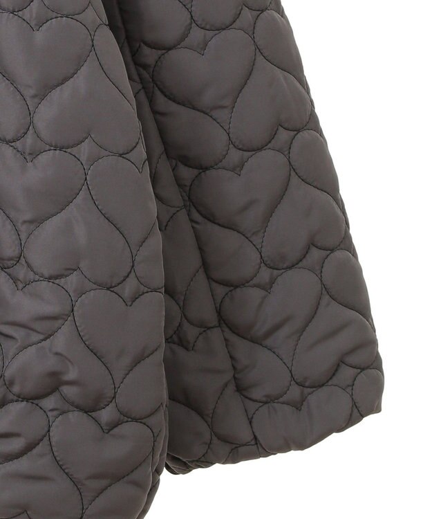 Green Parks ・ｓｗｉｎｇ　ｂｙ　ハートキルトコクーンブルゾン Charcoal Gray