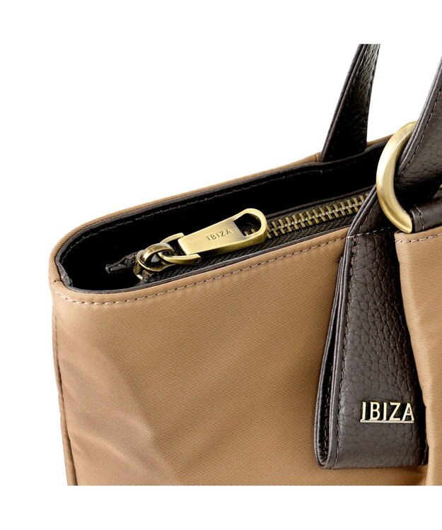 IBIZA ディアリオ　ナイロン　ハンドバッグ オーク