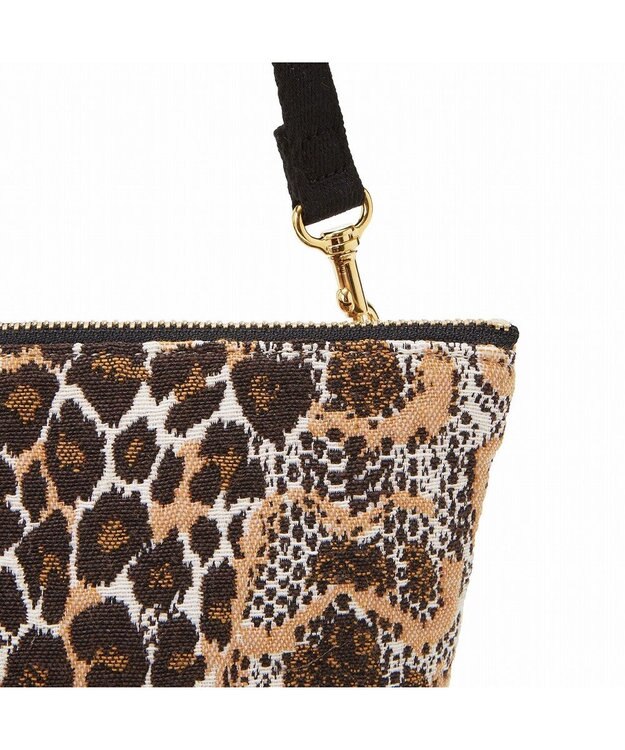 TOPKAPI 【TREASURE TOPKAPI】アニマルジャガード 2WAY ショルダーバッグ ベージュ