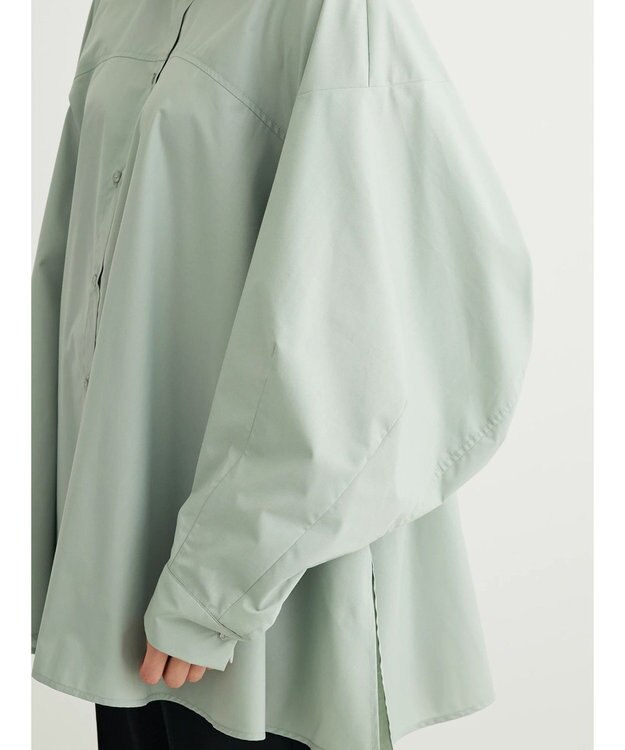 Green Parks ・ｆｕｒｒｙ　ｒａｔｅ　変形キリカエシャツチュニック Gray