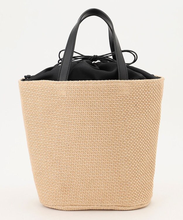 組曲 スパンコールカゴバッグ ブラック系