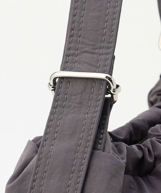 LA BAGAGERIE 【MONICA】クリンクルナイロン　ドロスト2WAYバッグ グレー