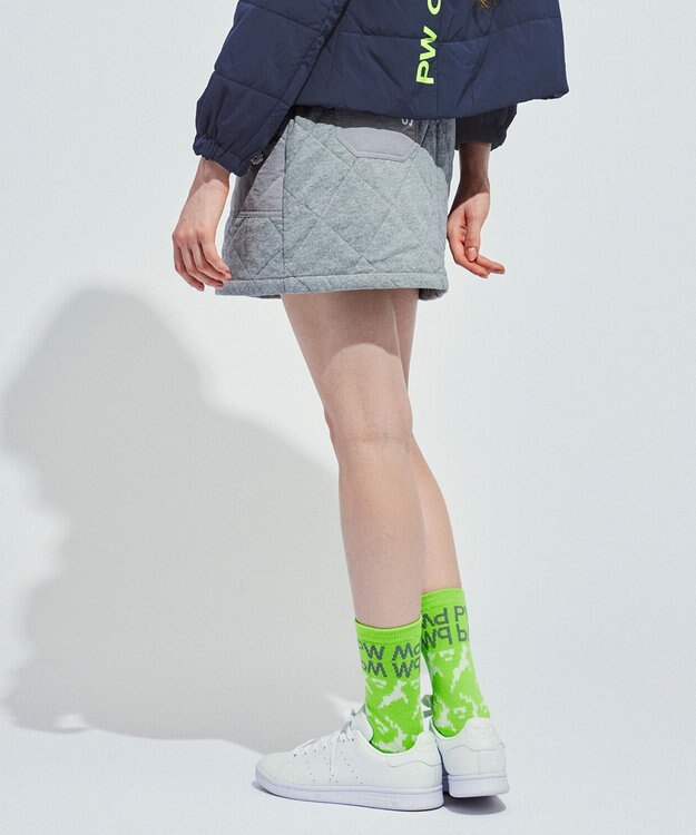 PW CIRCULUS 【裏地付き/防寒】【WOMEN】キルティングスカート グレー系