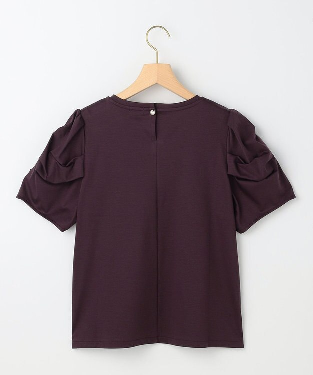 組曲 S 【先行予約】タッチミースムース ボリュームスリーブ カットソー マロンブラウン系