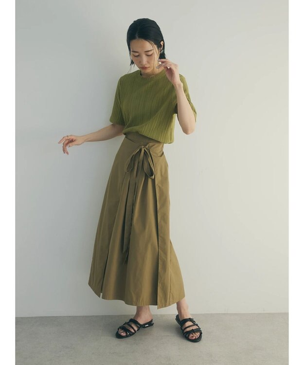 Green Parks armonia．ラップスカート Khaki